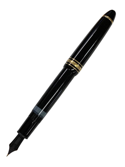 モンブラン 万年筆 旧マイスターシュテュック146 ブラック F 14K IT98D3L9UTD7