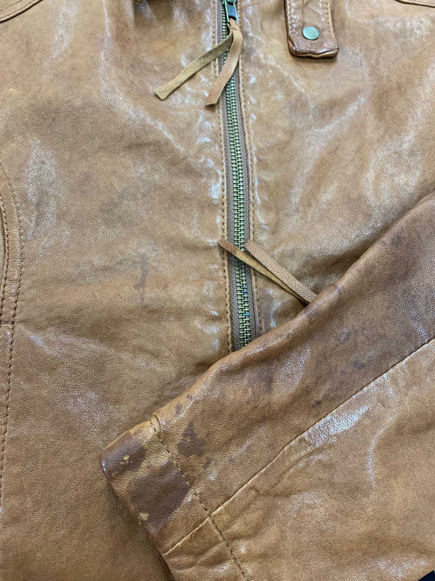 アーバンリサーチ WL08-IH05001 F ブラウン シングルライダース ラムレザー ジャケット ITUT1L590U8O