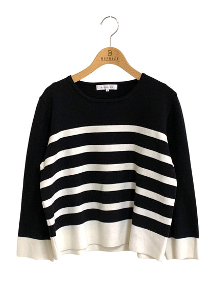 エムプルミエ A722-025 ニット 38 ブラック ボーダー ITUHNHFSB1XI 【SALE】