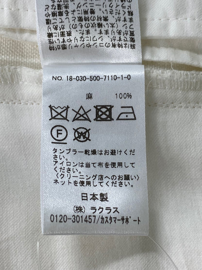 ドゥーズィエムクラス 18-030-500-7110-1-0 ワイドパンツ 36 アイボリー リネン ITNY1Z40QHSU