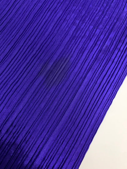 プリーツプリーズイッセイミヤケ PP64 ブルー プリーツ ワンピース ストール ITUFESH7YZ0G