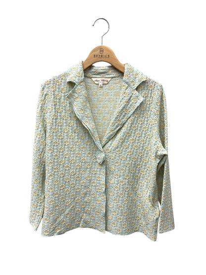 スーパービューティー ジャケット 40 ブルー サマー フラワーモチーフ ITPQH3IAFWIO