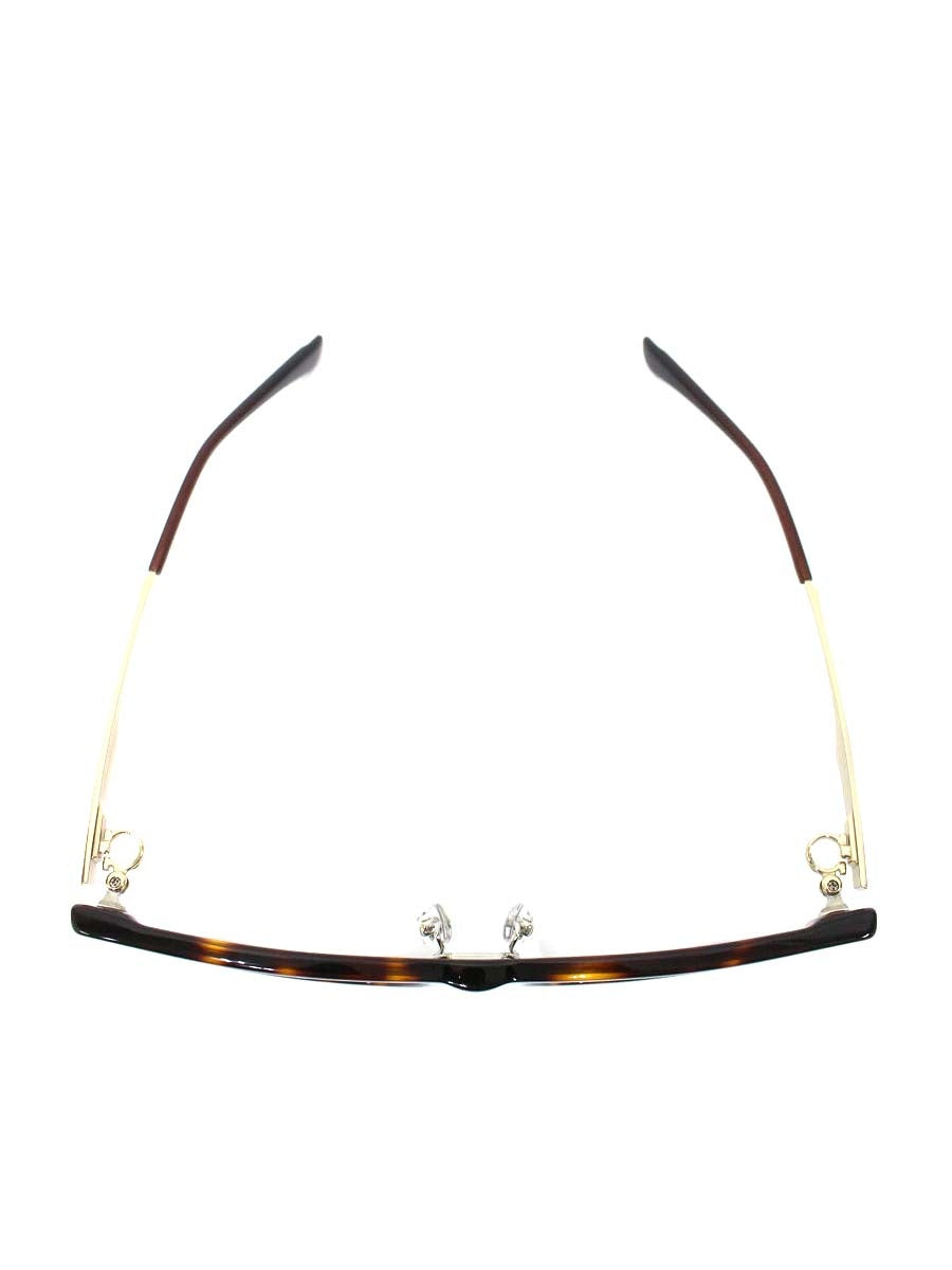 フォーナインズ 999.9×FERRAGAMOコラボ SF9017 メガネ ブラウン/ゴールド コンビ フルリム スクエアシェイプ IT2WH0WQBZSQ