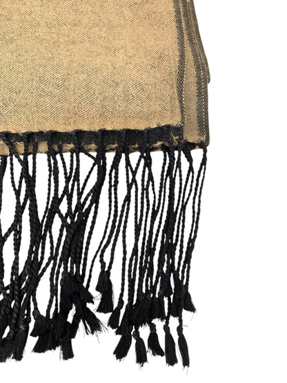 マックスマーラ マフラー ブラウン カシミア フリンジ ITXCZMLCVW64