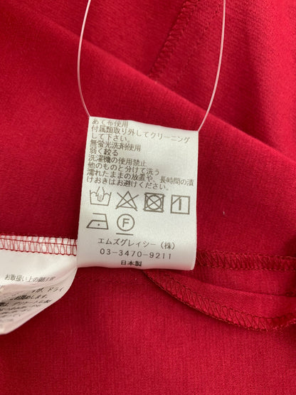 エムズグレイシー フリル襟カットソーワンピース 311334 ワンピース 38 レッド ITT2PKAEHA8E