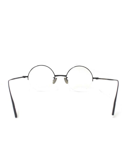 オージーバイオリバーゴールドスミス BIOLOGIST メガネ ブラック ラウンド ハーフリム メタルフレーム ITFWM7PM81BI
