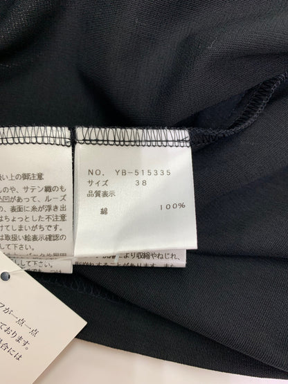 エムズグレイシー 515335 Tシャツ 38 ブラック フラワーモチーフ スパンコール IT96GQKBXSQY