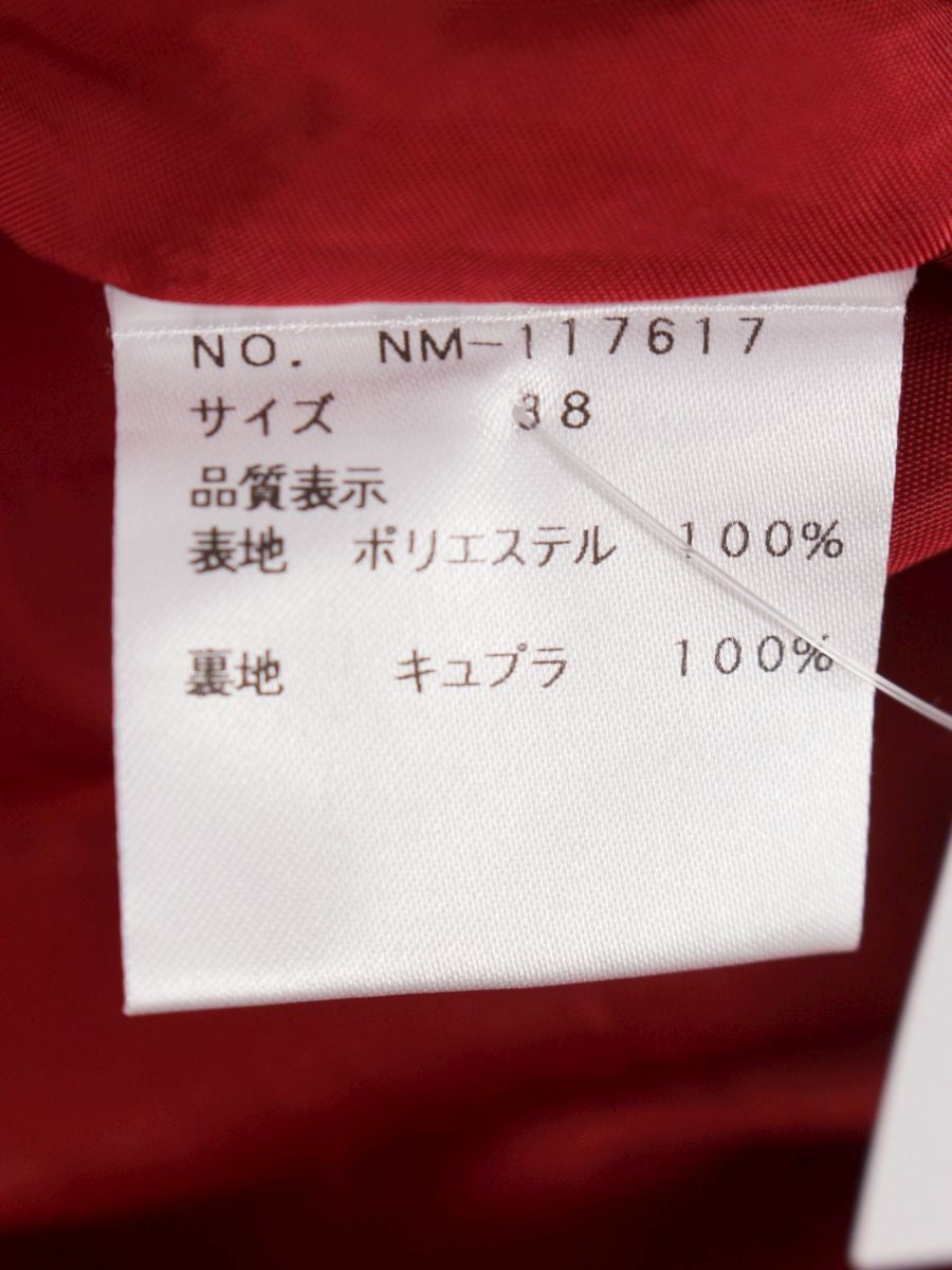 エムズグレイシー 117617 スカート 38 レッド フレア IT254K1GVX1S