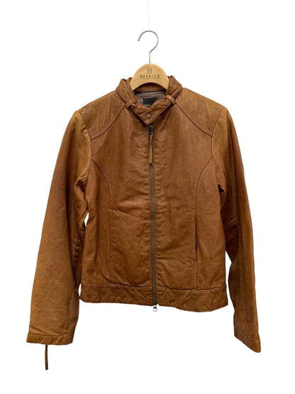 アーバンリサーチ WL08-IH05001 F ブラウン シングルライダース ラムレザー ジャケット ITUT1L590U8O