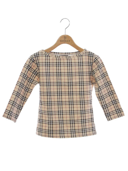 バーバリーロンドン Tシャツ XS ベージュ ノバチェック ショート丈 ITD273NH8Y4W