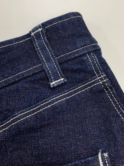 エムズグレイシー 017137 スカート 38 ネイビー Denim x Stripe Skirt IT18VDGJK41C