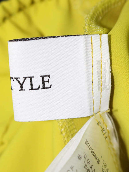 オフスタイル Jolie 151-642-32-2181 パンツ 40 イエロー テーパード ITTTP4AIK6WS