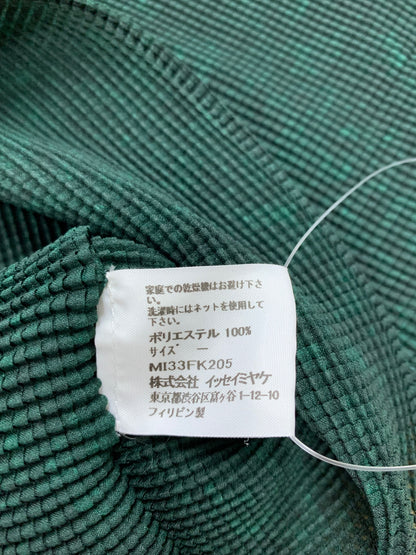 ミーイッセイミヤケ MI33FK205 プルオーバー グリーン ボトルネック ワッフルプリーツ ボトルネック ITMFLXHJ3H20 【SALE】