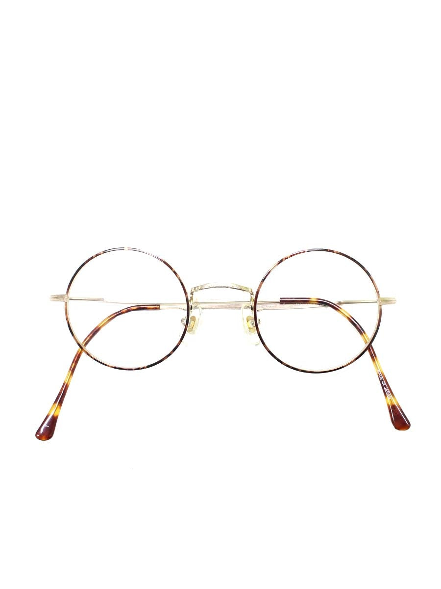ジョンレノン JL-1047 メガネ ゴールド/ブラウン チタニウムフレーム フルリム ラウンド ITH86KSOZCDC