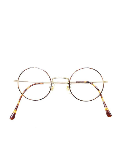 ジョンレノン JL-1047 メガネ ゴールド/ブラウン チタニウムフレーム フルリム ラウンド ITH86KSOZCDC