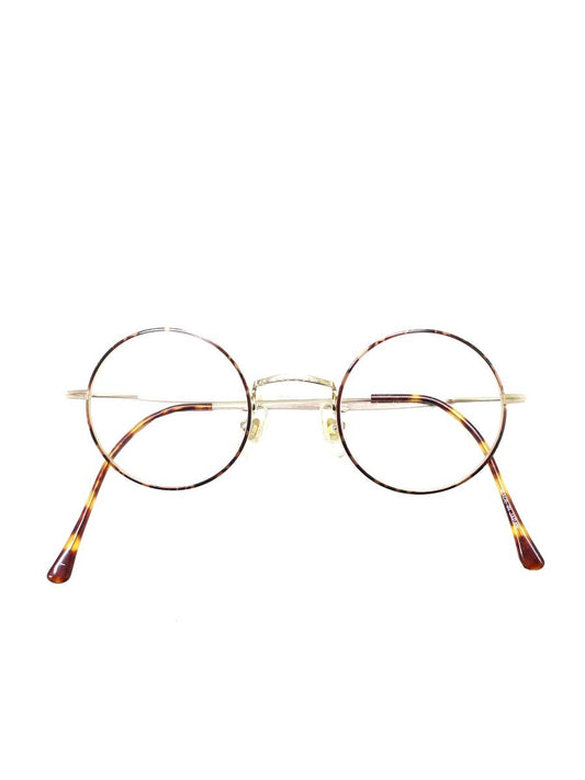 ジョンレノン JL-1047 メガネ ゴールド/ブラウン チタニウムフレーム フルリム ラウンド ITH86KSOZCDC