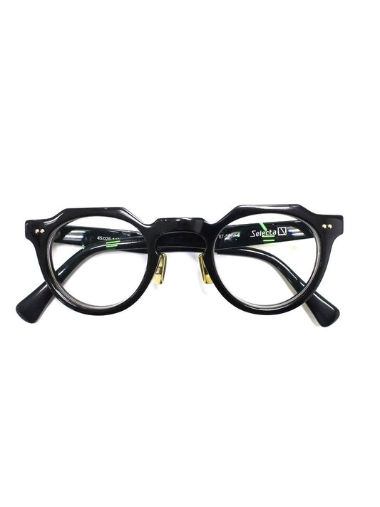 セレクタ 87-5024-2 メガネ ブラック クラウンパント セルフレーム フルリム IT8KMP0N4YP4