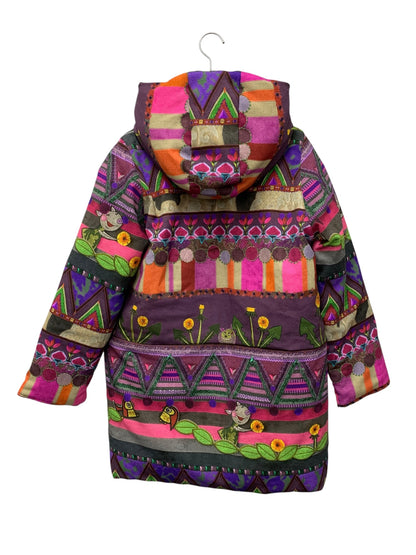 アルベロベロ 813999 ダウンコート - マルチカラー リバーシブル フラワーモチーフ ITE6Y8KW75MS