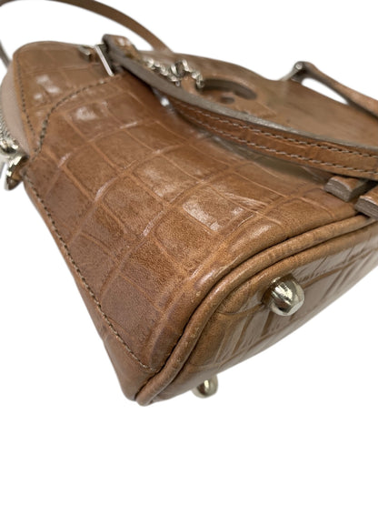 フォクシーブティック SUCCESS MACARON 27074 ショルダーバッグ ブラウン 型押しレザー ITGUBGT2QQOG