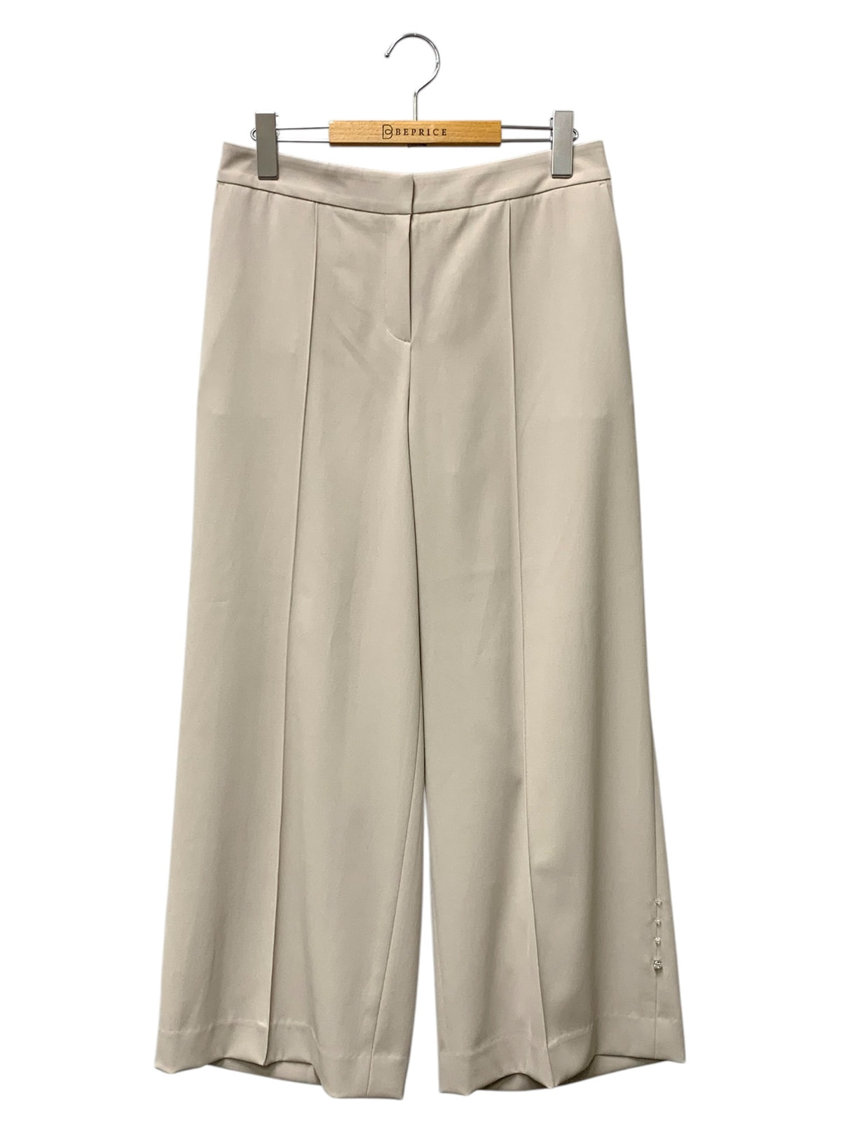 トゥービーシック ワルツラインストーン ワイドパンツ W5R06-710-40 42 ベージュ 25SS IT0N5T0XJXLW