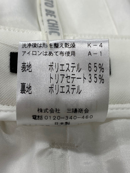 トゥービーシック W5R50-562-02 パンツ 36 ホワイト クロップド IT3UGU284W8G
