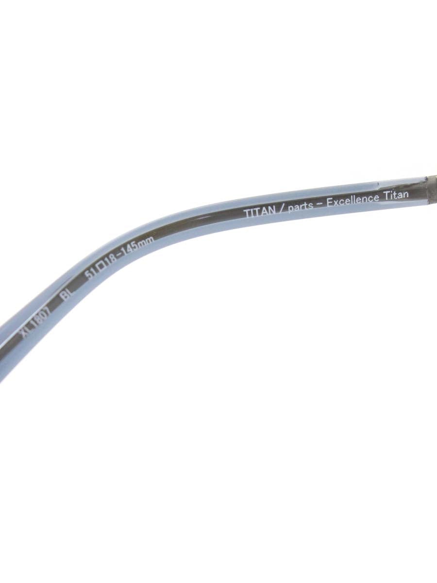 ラインアートシャルマン XL1807 メガネ ブルー メタルフレーム スクエア ITGFRAAVAEOS 【SALE】