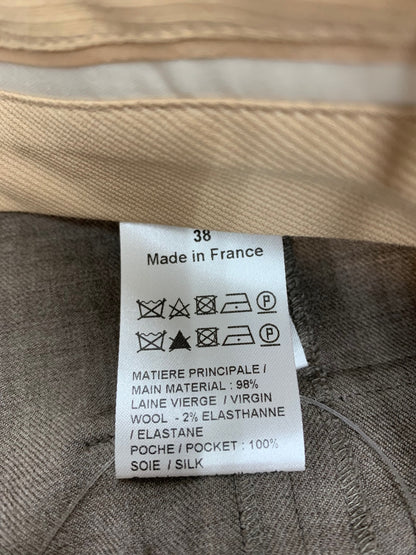 クロエ CHC19APA3816523B38 パンツ 38 ブラウン プリーツポケット タック ITC4PM29HLA6