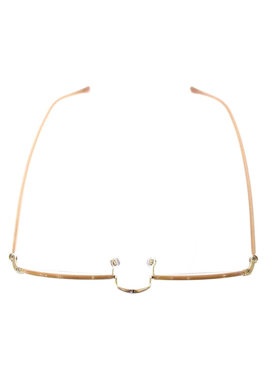 アンティミテ INE-1005 メガネ ゴールド/ミルクピンクハーフ INTIMITE BY EYEVAN アイヴァン メタルフレーム フルリム ラウンド ITAYM1K1SGSC