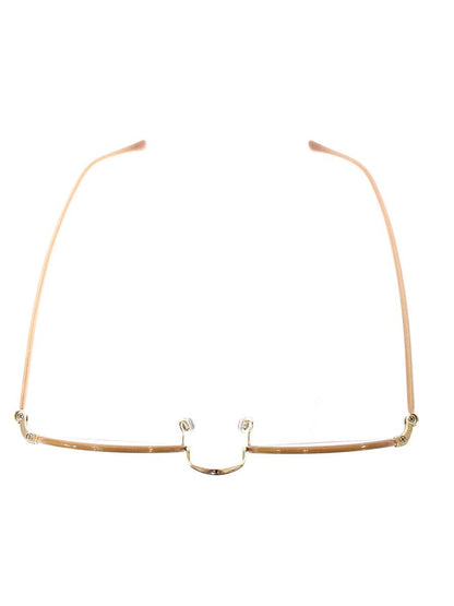 アンティミテ INE-1005 メガネ ゴールド/ミルクピンクハーフ INTIMITE BY EYEVAN アイヴァン メタルフレーム フルリム ラウンド ITAYM1K1SGSC