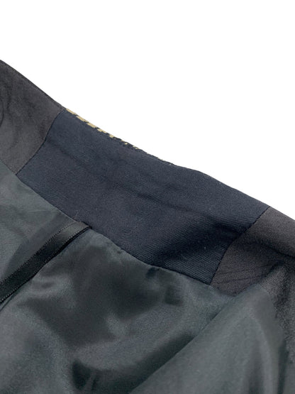 エムズグレイシー  千鳥柄ライン入りタックスカート 317524 42 ブラック ITQLZYTJR5Q8