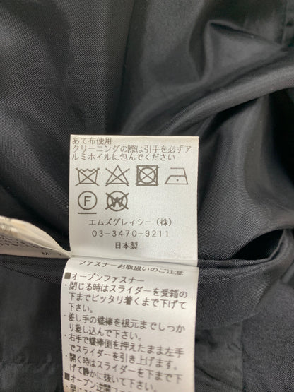 エムズグレイシー 311507 ワンピース 38 ブラック エンボス 花 リボン ITBL8ED1W03B