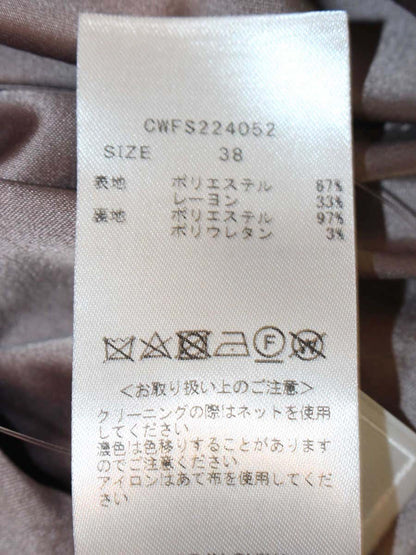 セルフォード バリエーションマーメイド CWFS224052 スカート 38 ブラウン チェック柄 IT1JUL0IWHWW