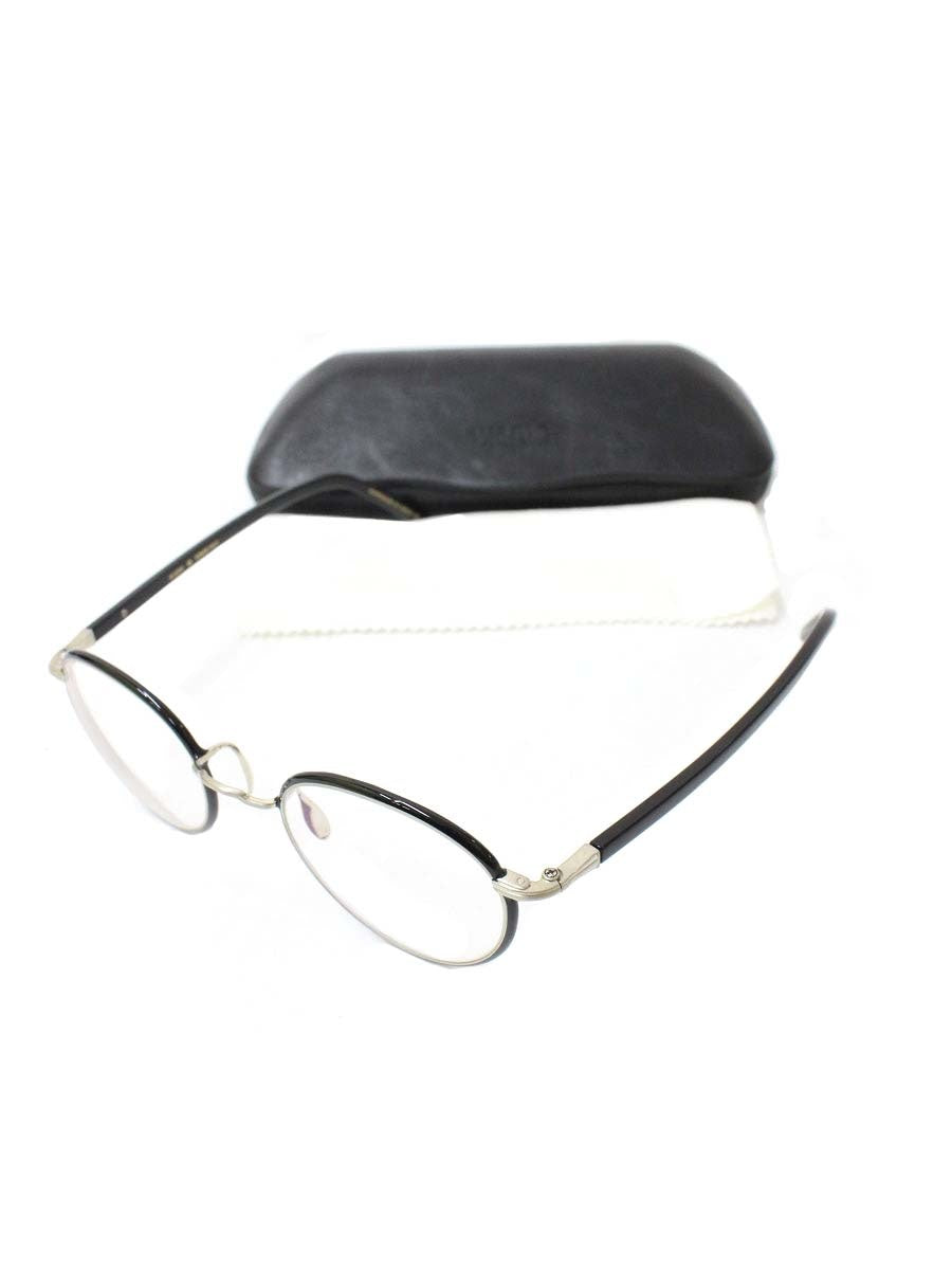 ayame（アヤメ） POKER FACE別注 SIPPOU メガネ 眼鏡 ブラック フルリム コンビフレーム オーバル ITWUEBORJ4SO