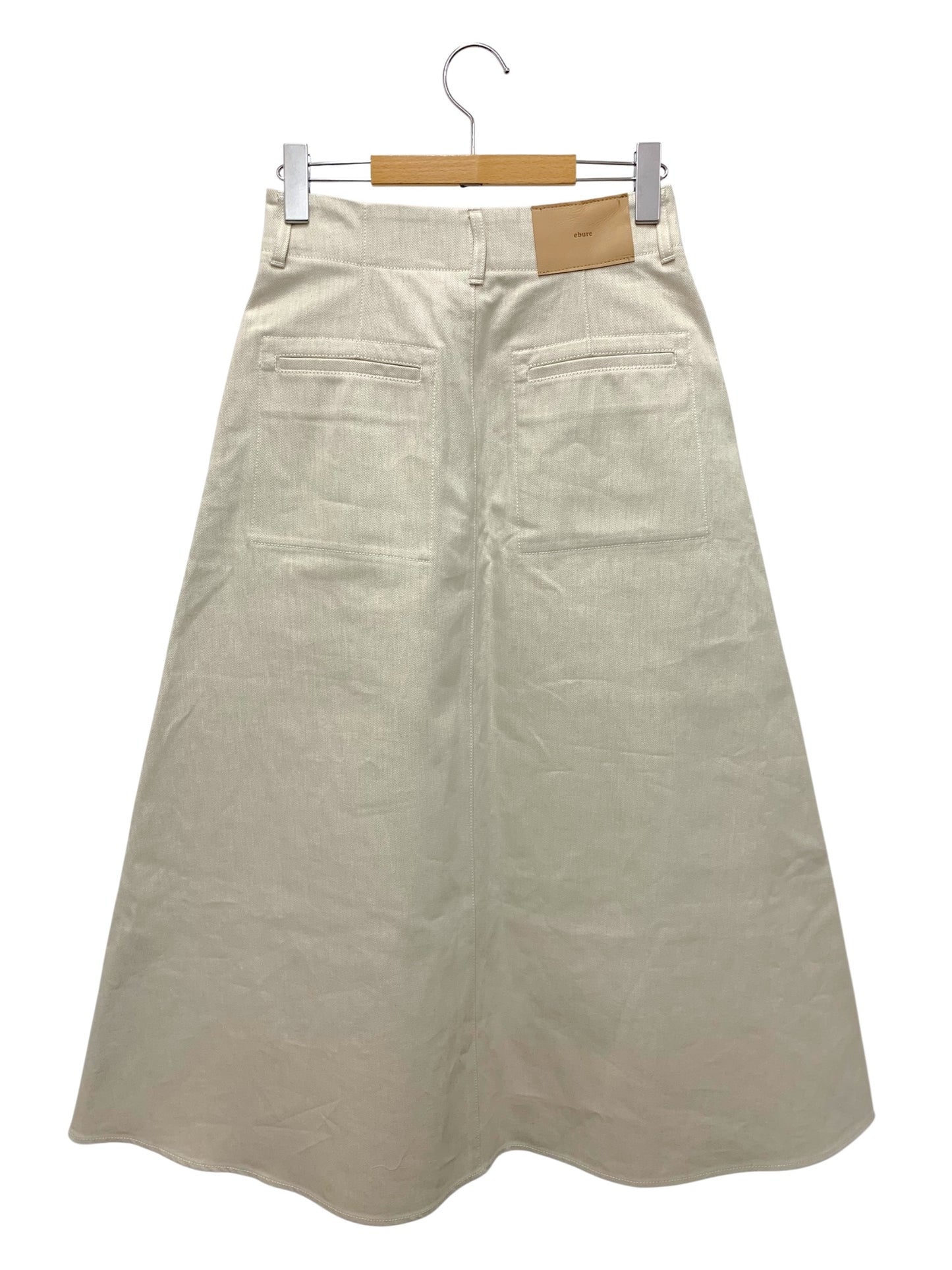 エブール リアクティブデニム トラペーズスカート 3710500136 38 オフホワイト IT71O8A2YN36