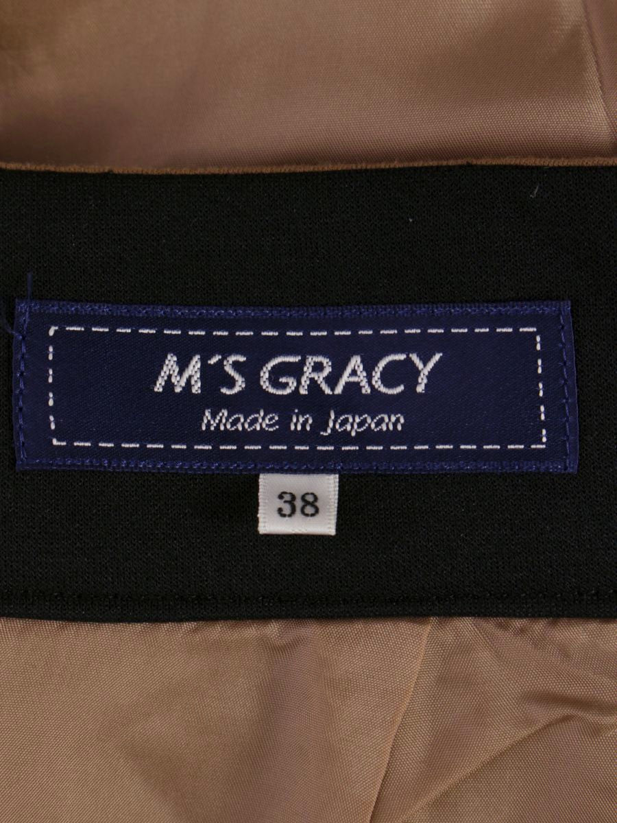 エムズグレイシー 9568 スカート 38 ブラウン 刺繍 ITNQG7UNWOTW 【SALE】