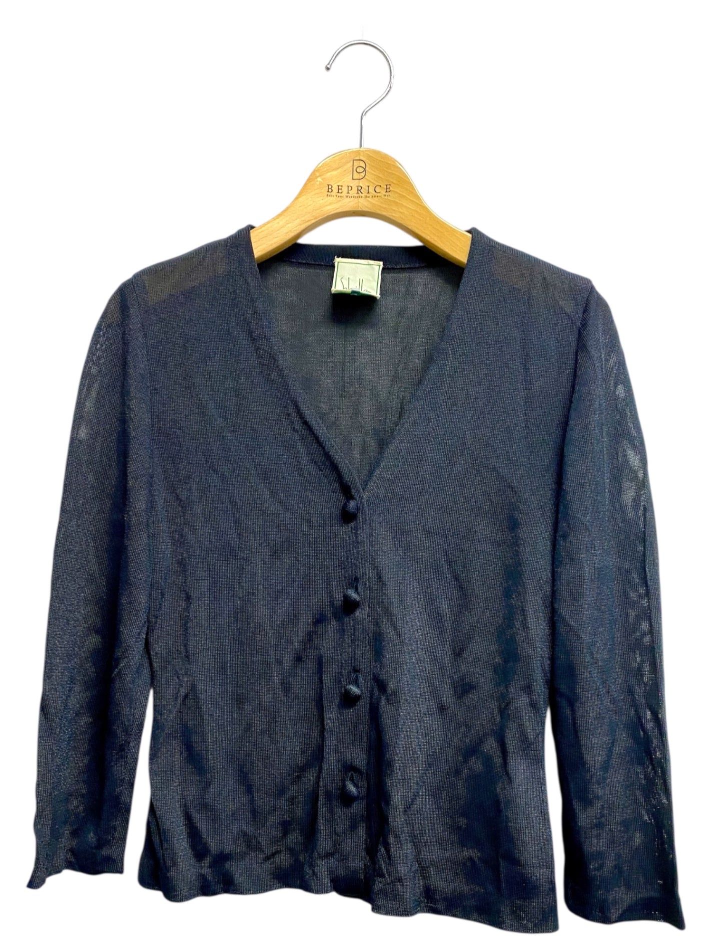 シビラ GBFTB-54230 カーディガン M ブラック レーヨン シアー IT5KCVOF8W34 【SALE】
