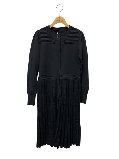 トゥービーシック W5F04-423-09 ニットワンピース Ⅱ ブラック 透かし編み フロントボタン ITF1D4IVJZZ1 【SALE】