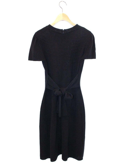エムズグレイシー Belted Knit One-piece 918310 ワンピース 40 ブラック IT02M9GR98W6