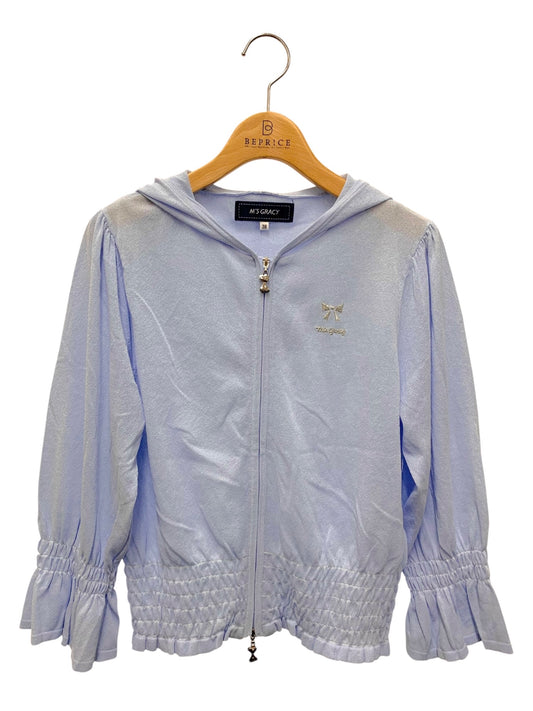 エムズグレイシー 314516 パーカー 38 アイボリー ジップアップ  