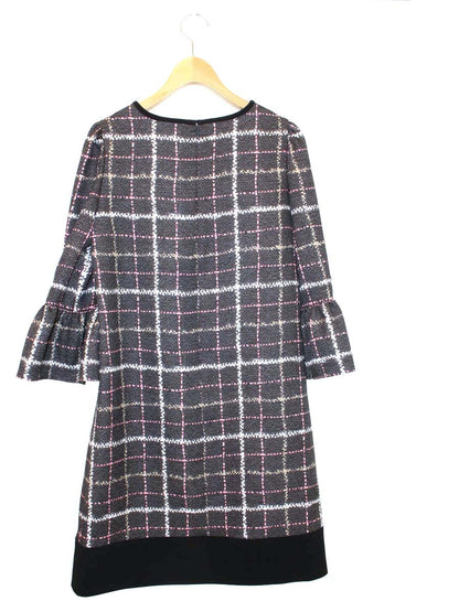 エムズグレイシー Tweed like Print One-piece 911537 36 ブラック IT9PANWVG14Z