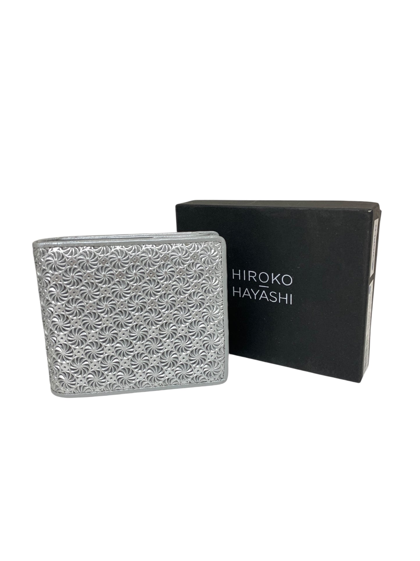 ヒロコハヤシ 709-11952 二つ折り財布 シルバー レザー IT59CFSBHDZ4