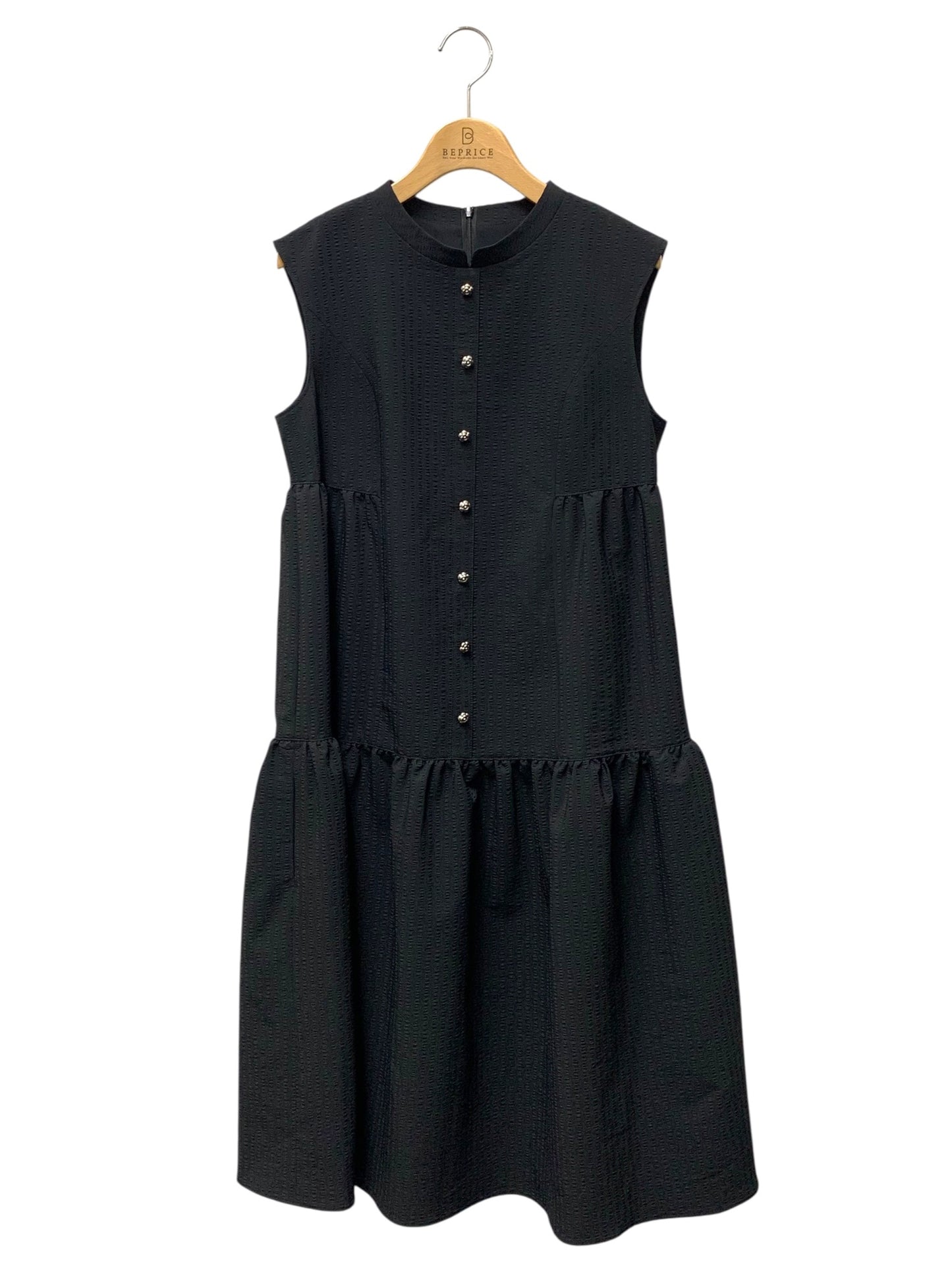 ルネ Soft Light Stripe Dress  5526180 ワンピース 36 ブラック ITCIZS7CN6FR