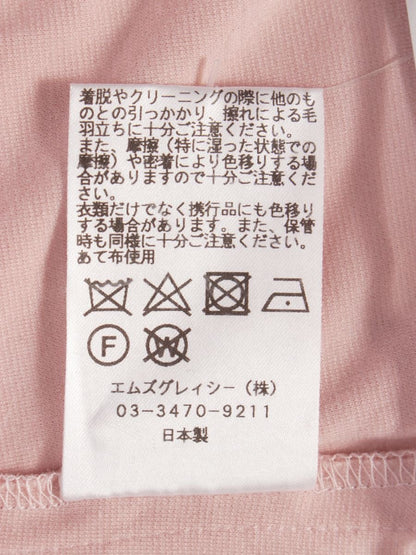 エムズグレイシー Sweet Pink Cut sew 815503 Tシャツ カットソー 40 ピンク ベルスリーブ IT7KHOBC68UX