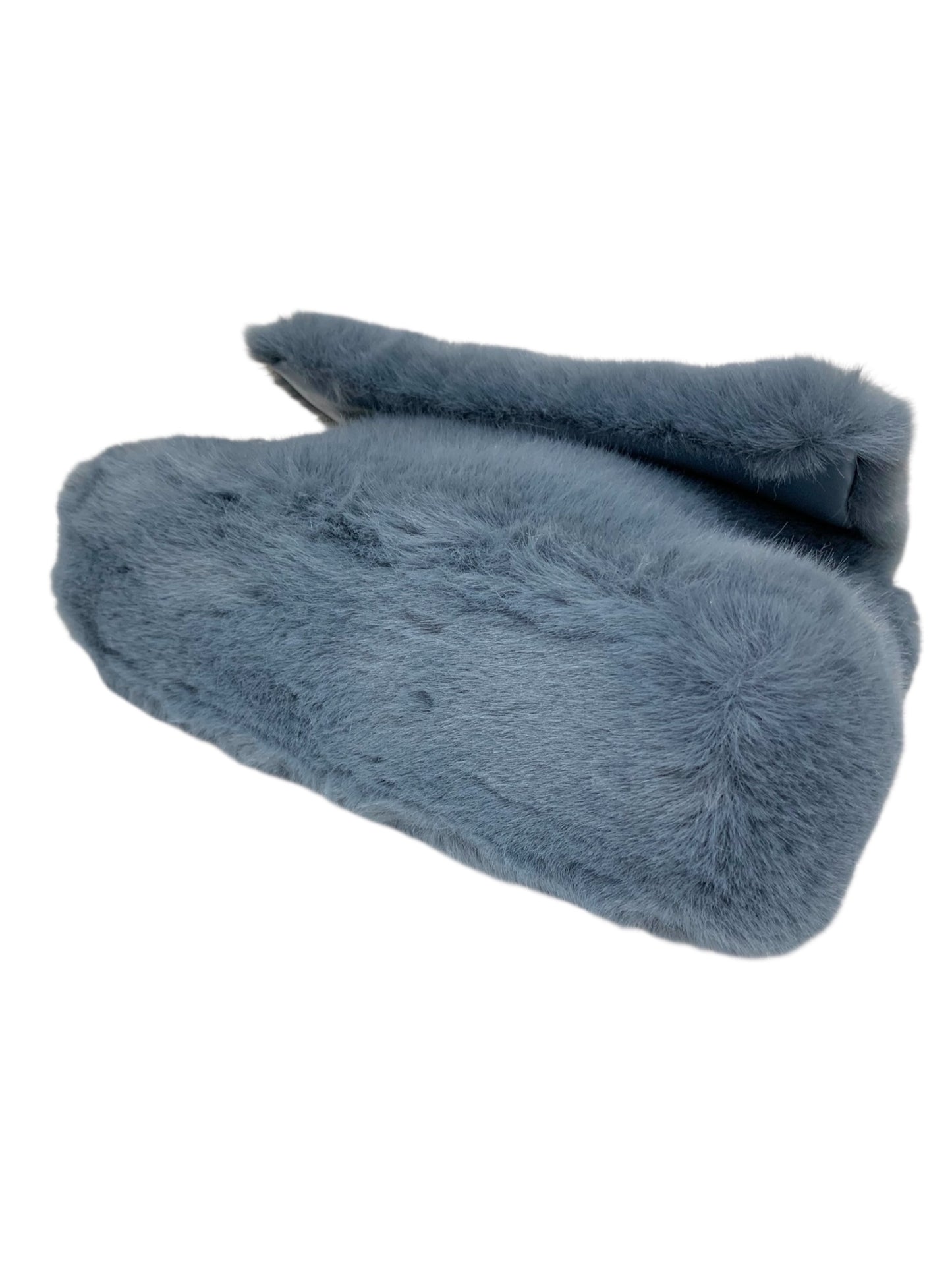 エムズグレイシー パールショルダー付きフェイクファーバッグ 494538 ブルー ITKIYFM1RL5O