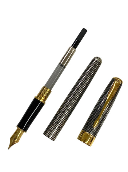 パーカー 万年筆 ソネット プルミエ スターリングシルバーシズレ シルバー B 18K ITYJB4KT1J2O