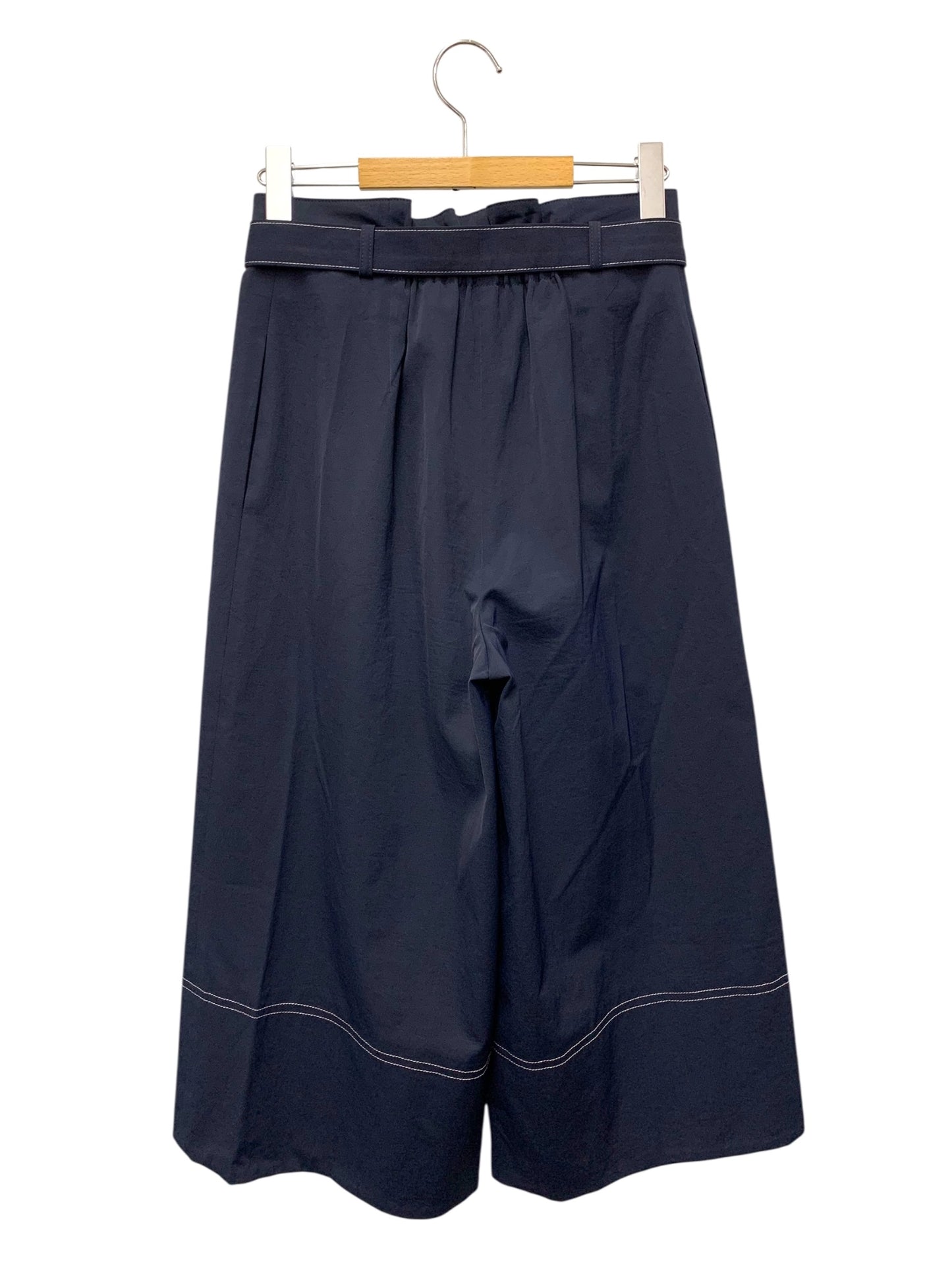 エムズグレイシー Stitch Wide Pants 916302 パンツ 38 ネイビー ITEN7RPZMGOS