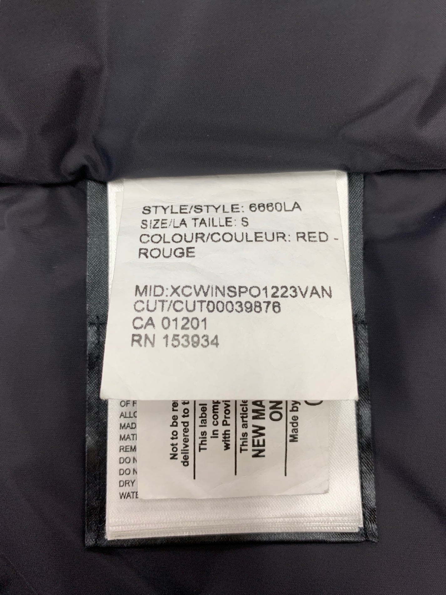 カナダグース TRILLIUM PARKA トリリウムパーカ 6660LA コート S レッド コヨーテファー IT5J40WL1IOM