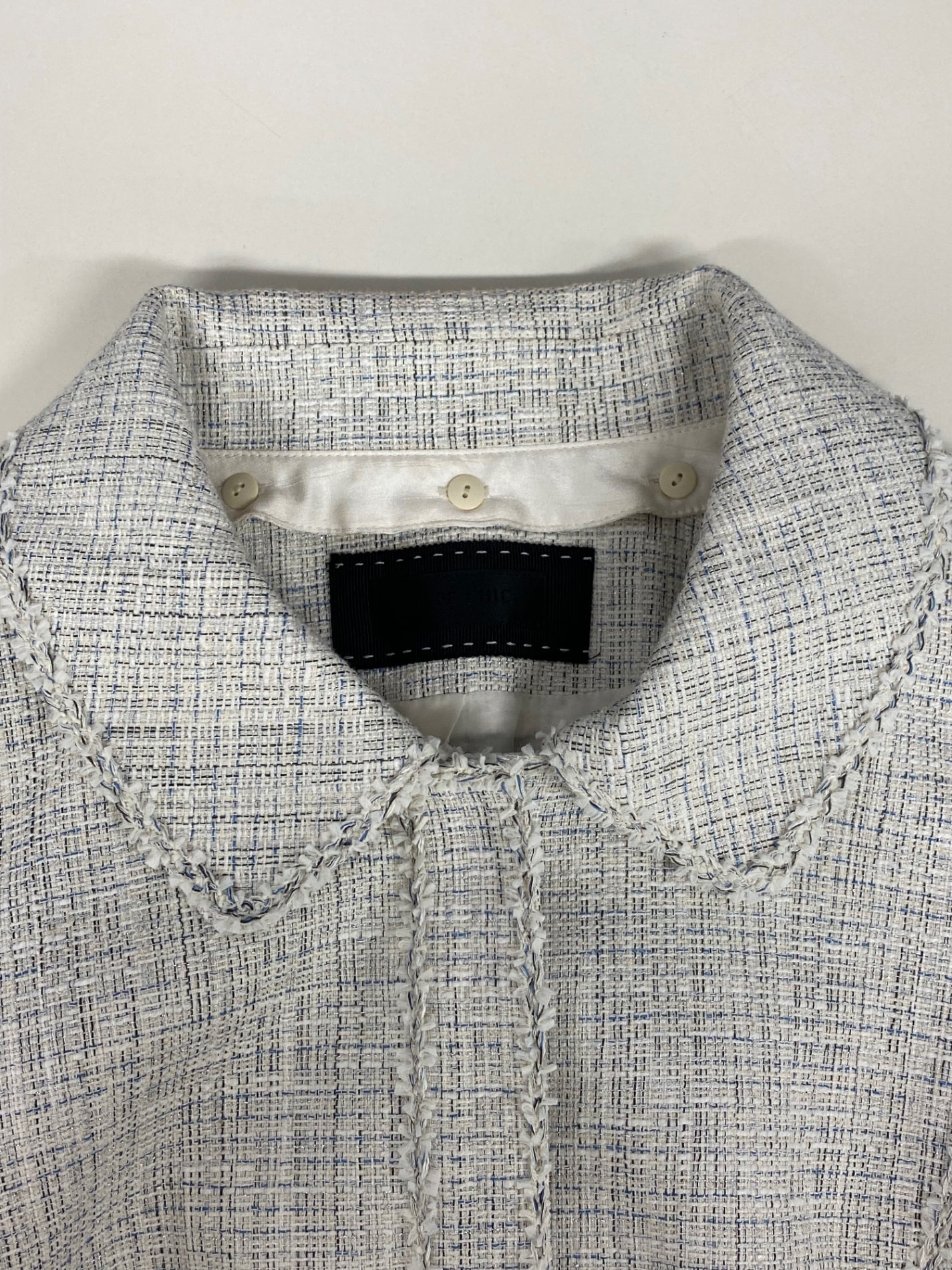 トゥービーシック W5E03-511-05 ジャケット 40 ホワイト ツイード ITSD5C19YE1A