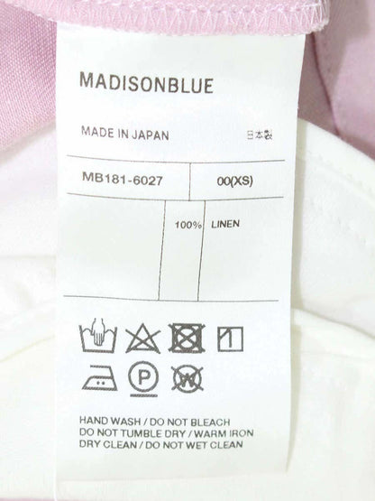 マディソンブルー MB181-6027 ロングスカート XS ピンク リネン ITL97JZTHZ6G
