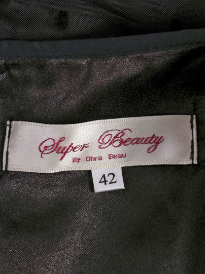 スーパービューティー ワンピース 42 ブラック フリル レース ITA0NY3R6SW0